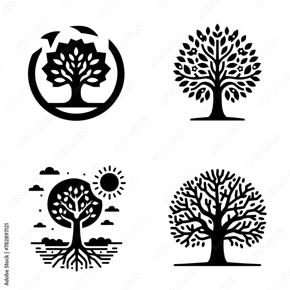 Tree icon set-25 Tree icon set-25