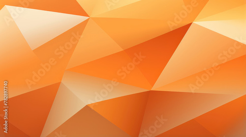 Vibrant Orange Geometric Shapes Design