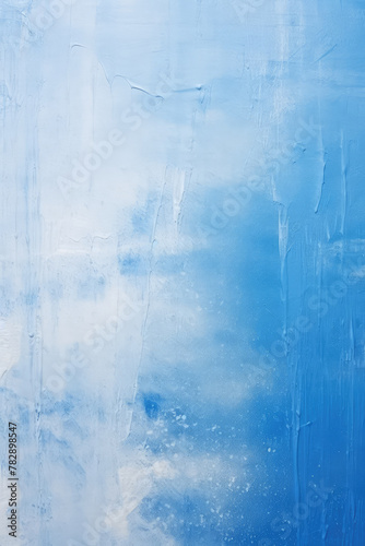 Serene Blue Abstract Art Paint Texture Background
