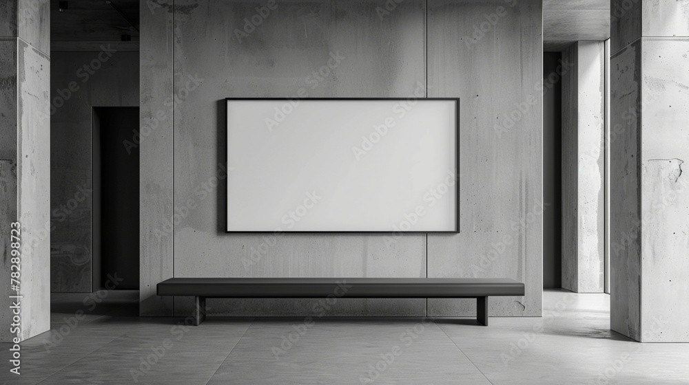 A study in simplicity a striking black wooden frame delicately suspended against a backdrop of immaculate white, A study in simplicity a striking black wooden frame delicately suspended against a backdrop of immaculate white,