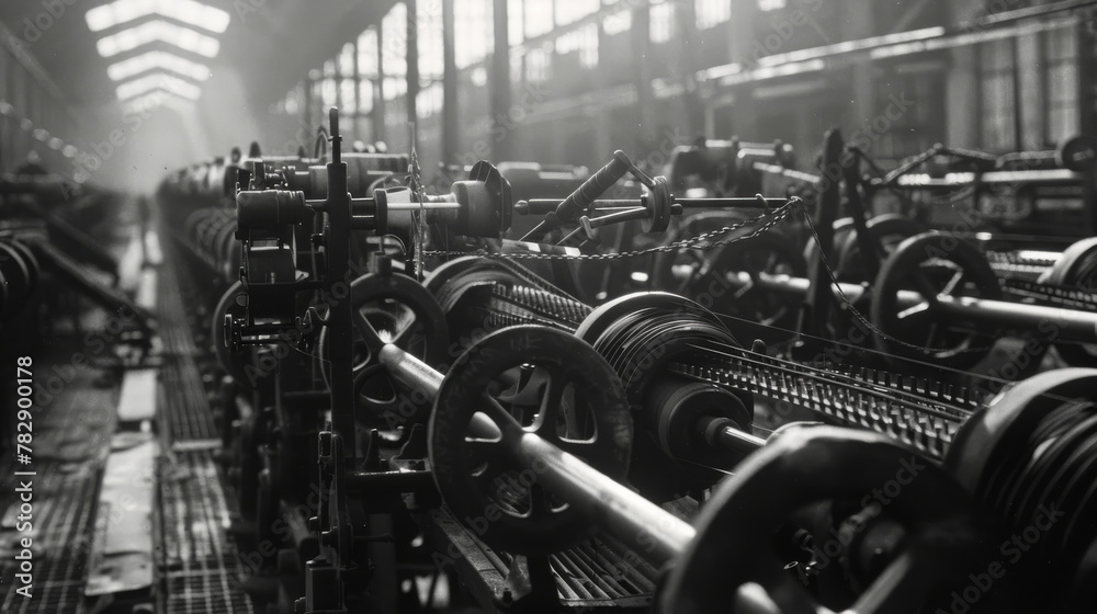 Fototapeta premium Vintage Industrial Machinery