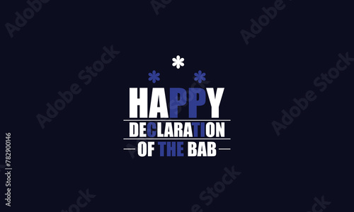 Luxurious Typography A Stylish Tribute to the Declaration of the Bab