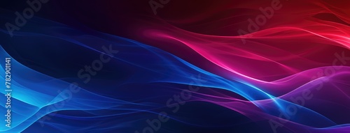 Abstract Colorful Smoke Waves on Dark Background