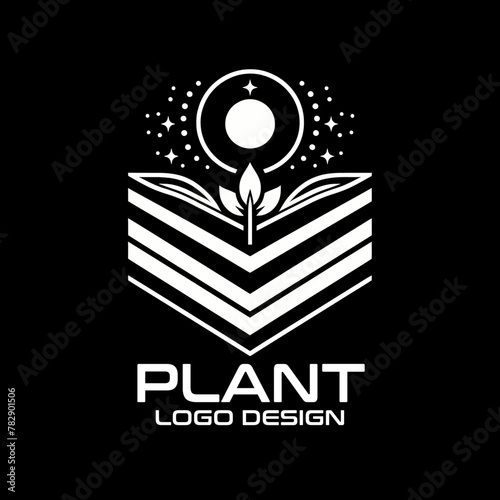 Plants Vector Logo Design photo