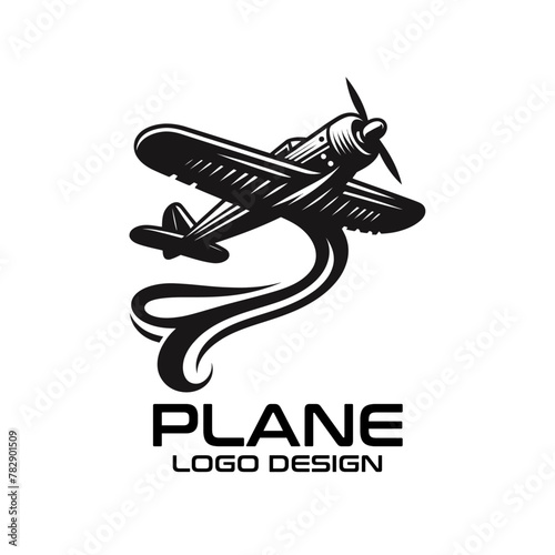 Plane Vector Logo Design photo