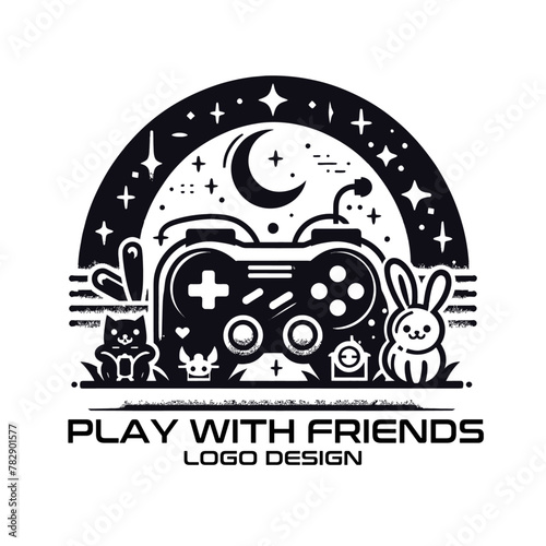 Play With Friends Vector Logo Design