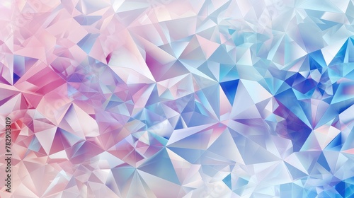 Abstract Polygonal Background in Pastel Colors