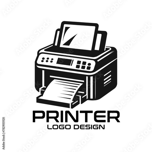 Printer Vector Logo Design