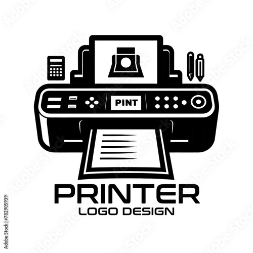 Printer Vector Logo Design