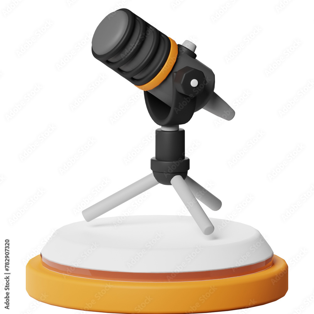 Microphone Podcast Network Communication 3D Object Microphone Podcast Network Communication 3D Object