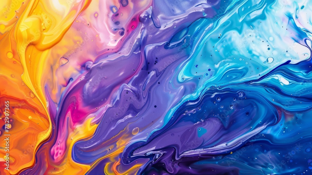 Fototapeta premium Abstract background. Abstract oil paint background. Oil paints on canvas. Multicolored background. 