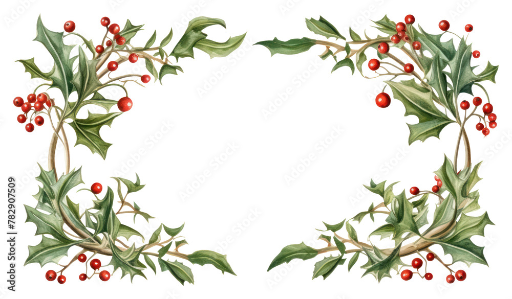 PNG Mistletoe pattern wreath plant