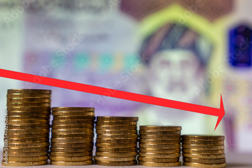 Symbol currency fluctuations and inflation: fall of the Omani rial (OMR) photo