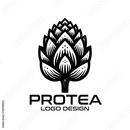 Billede på lærred Protea Vector Logo Design