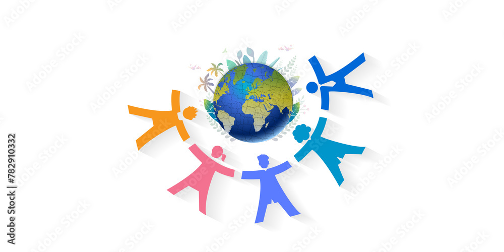 Earth day promotional concepts 2024. Planting green tree theme and create Eco-friendly products awareness. Earth day promotional concepts 2024. Planting green tree theme and create Eco-friendly products awareness.