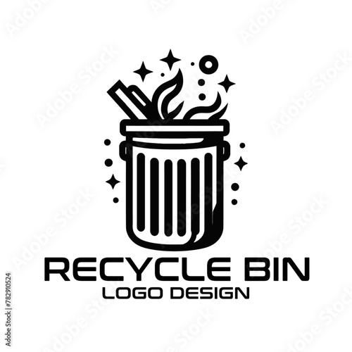 Recycle Bin Vector Logo Design