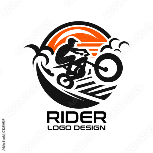 Rider Vector Logo Design