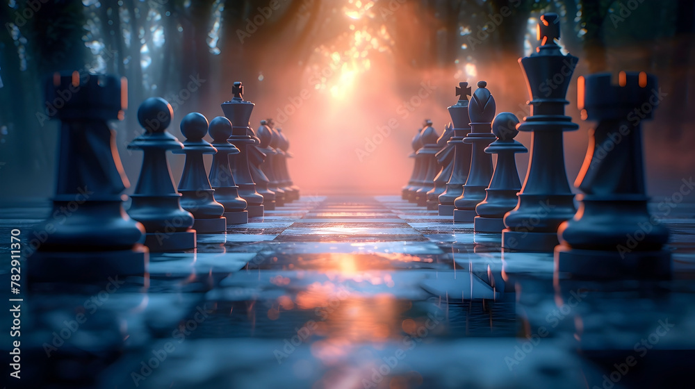 Nightfall Chessboard A Clash of Wills and Cunning in the Realm of Shadows