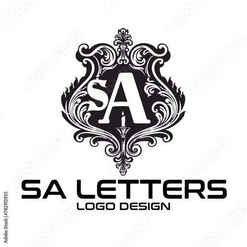 SA Letters Vector Logo Design