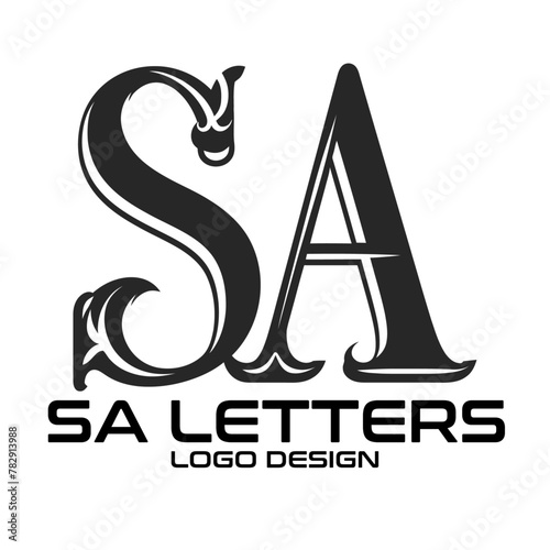 SA Letters Vector Logo Design