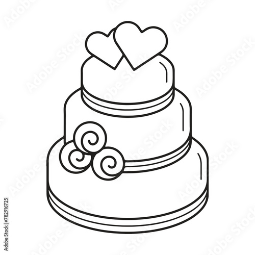 wedding cake vector