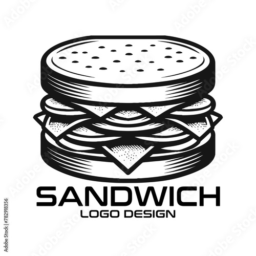 Sandwich Vector Logo Design photo