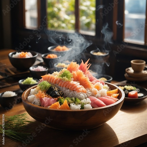 Chirashi (Scattered sushi)