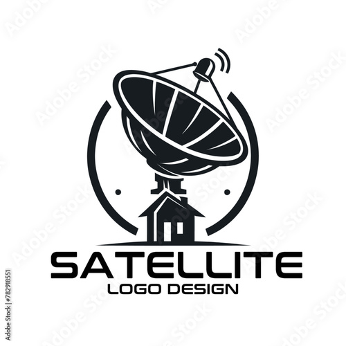 Satellite Vector Logo Design