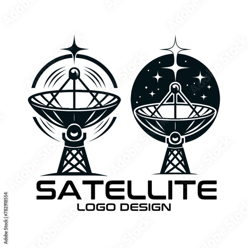 Satellite Vector Logo Design