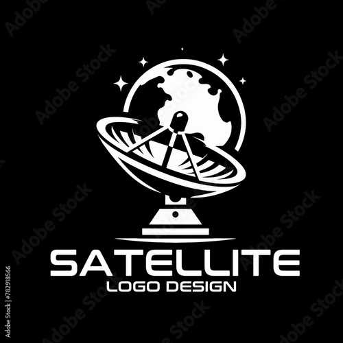 Satellite Vector Logo Design