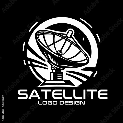Satellite Vector Logo Design