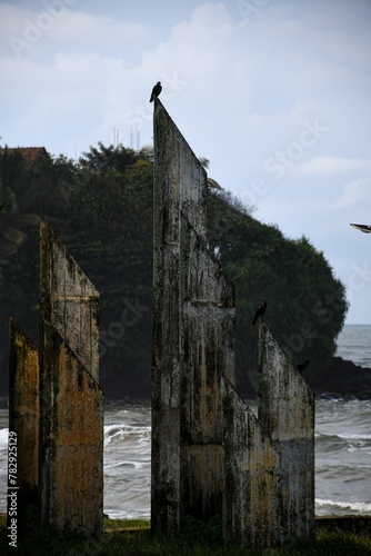 Statute was built to remember the tsunami that affected Sri Lanka photo