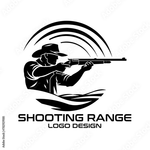 Shooting Range Vector Logo Design