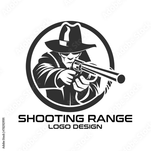 Shooting Range Vector Logo Design