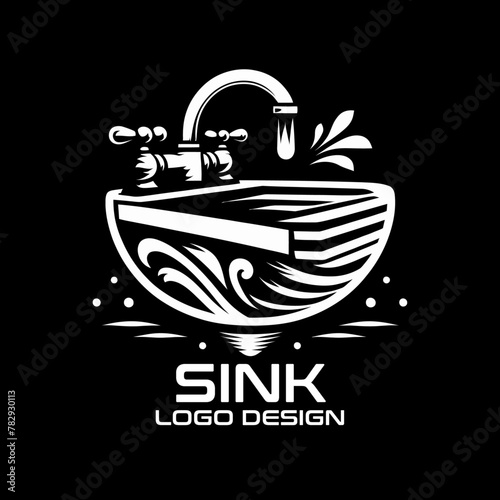 Sink Vector Logo Design photo