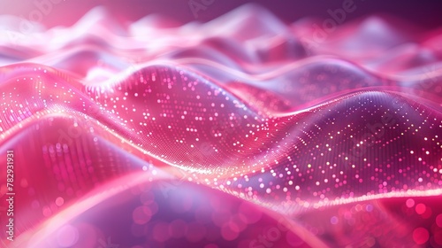 Rendering of a digital technology background. Abstract digital background with waves.