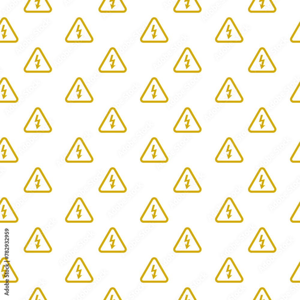 custom made wallpaper toronto digitalHigh voltage sign icon isolated seamless pattern on white background