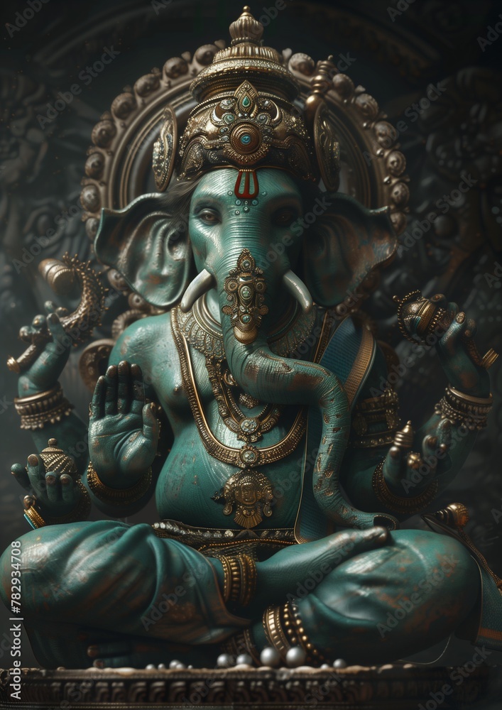 AI generated illustration of Lord Ganesh