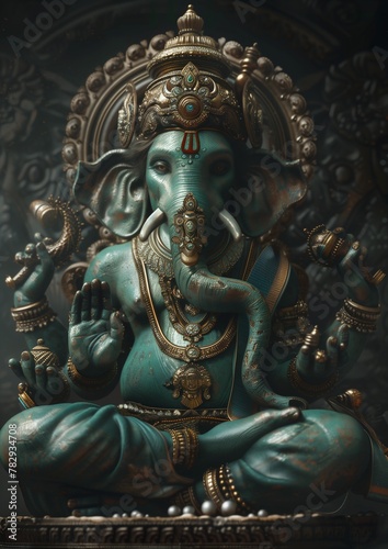 AI generated illustration of Lord Ganesh