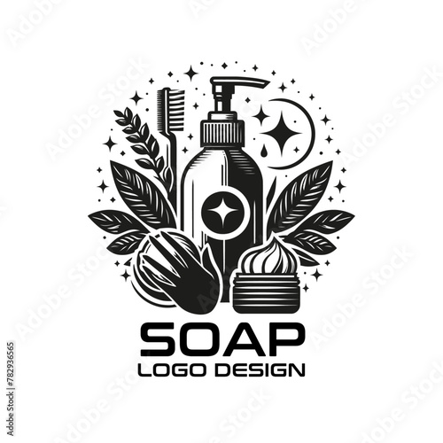 Soap Vector Logo Design photo