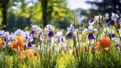 flowers in the meadow.