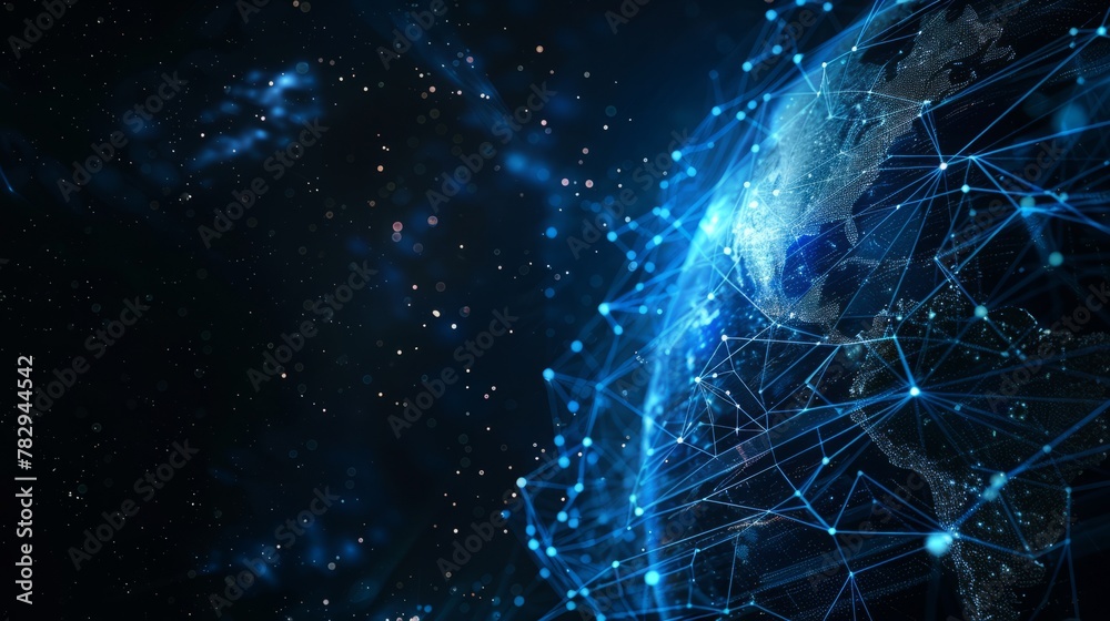 Connectivity, environmental protection, communication, networking, visualization, iot, blockchain, Earth