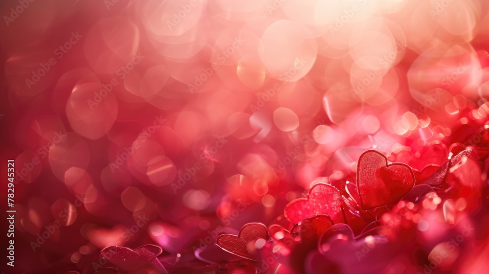 A close up of a bunch of red hearts. Perfect for Valentine's Day designs