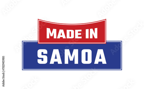 Made In Samoa Seal Vector