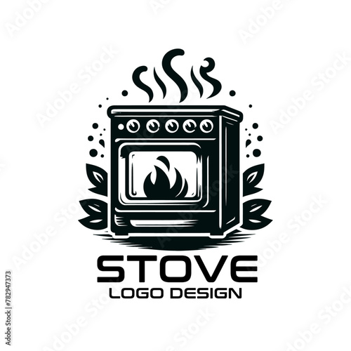 Stove Vector Logo Design photo