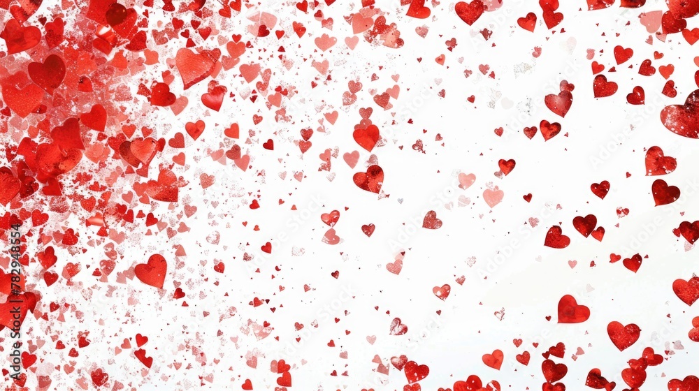 A beautiful image of red hearts flying in the air. Perfect for Valentine's Day designs A beautiful image of red hearts flying in the air. Perfect for Valentine's Day designs