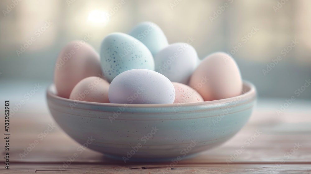 Fresh eggs in a bowl on a rustic wooden table. Perfect for food and cooking related projects Fresh eggs in a bowl on a rustic wooden table. Perfect for food and cooking related projects