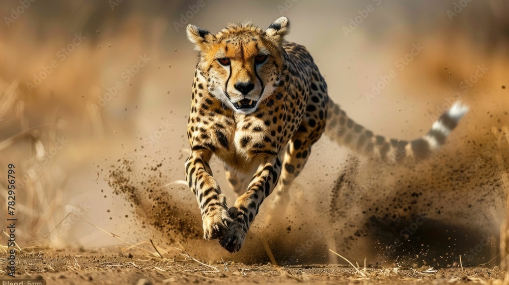 The Cheetah s Epitome of Speed and Grace A Slow Motion Capture of the Feline Predator in Motion