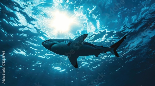 Shark Hunting in the Mysterious Depths of the Oceanic Abyss photo