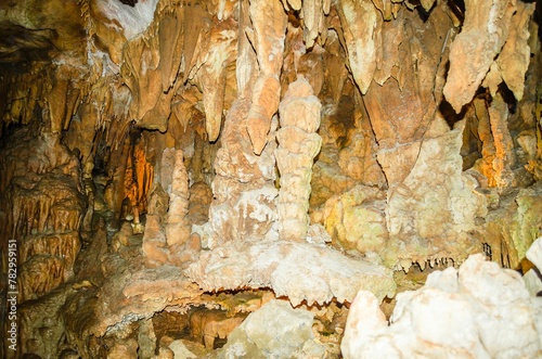 Inside of the Resava cave in Serbia photo